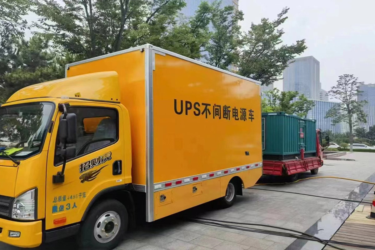 寿光发电机租赁施工现场