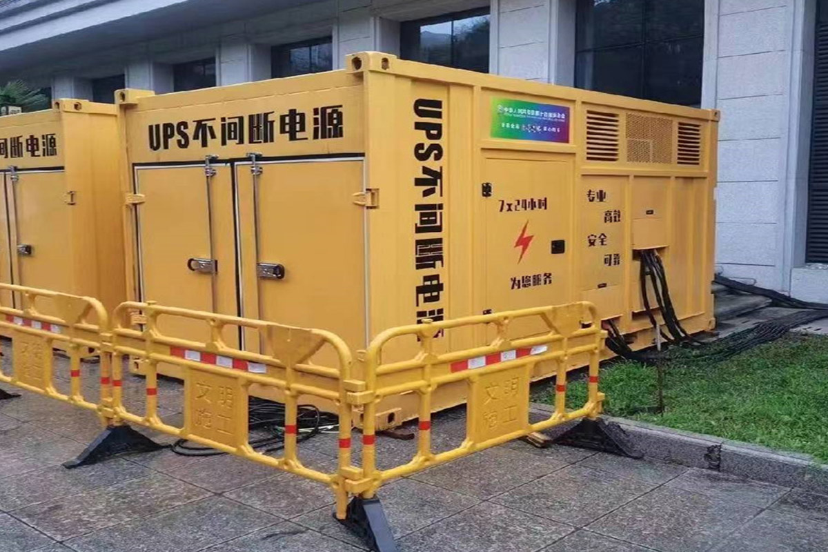 寿光发电机租赁施工现场