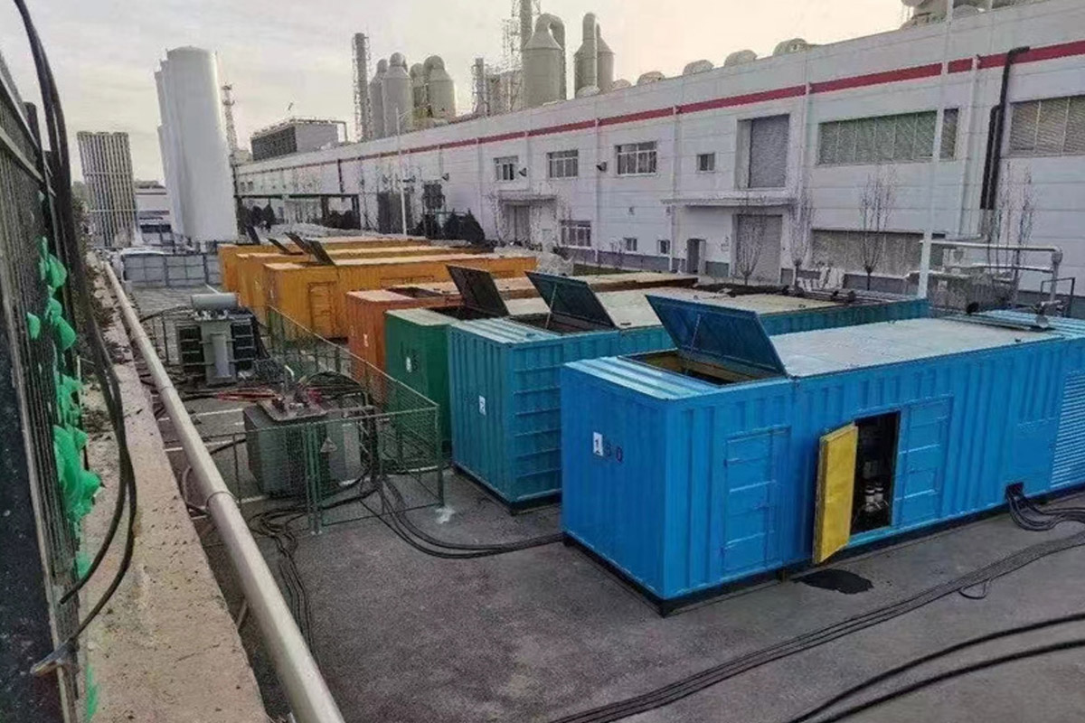 寿光发电机租赁施工现场
